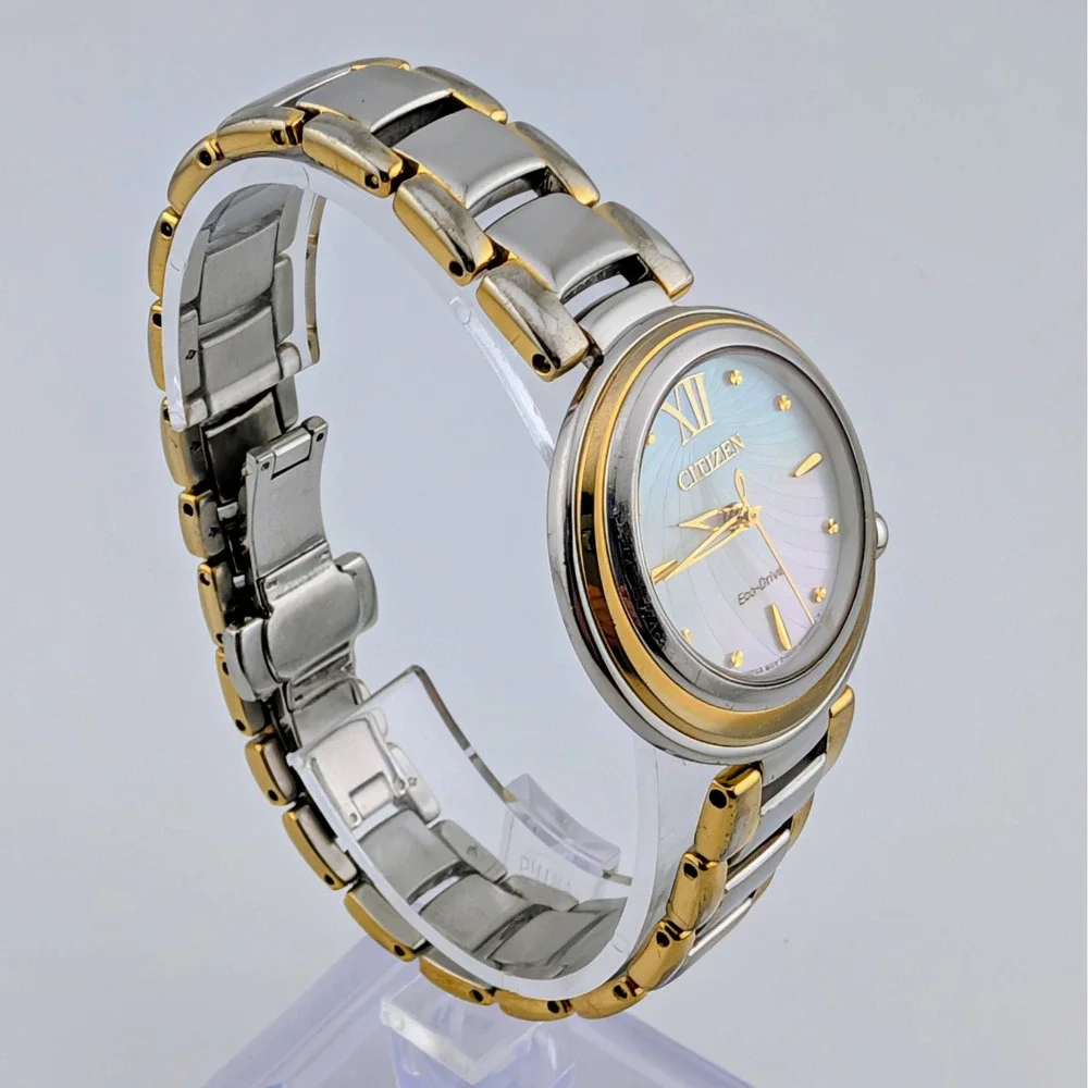 Citizen L Sunrise Eco-Drive E031-S093279 Women's Watch MOP Sapphire Two Tone 7